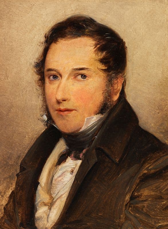 Portrait Herr Muller as a canvas print