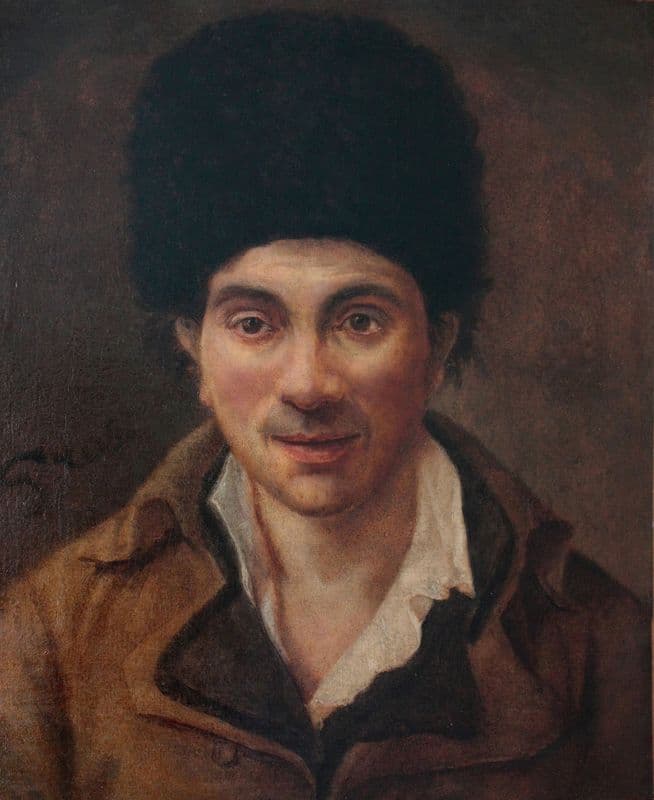 Portrait présumé du Cordonnier Simon (1794-1795) as a canvas print