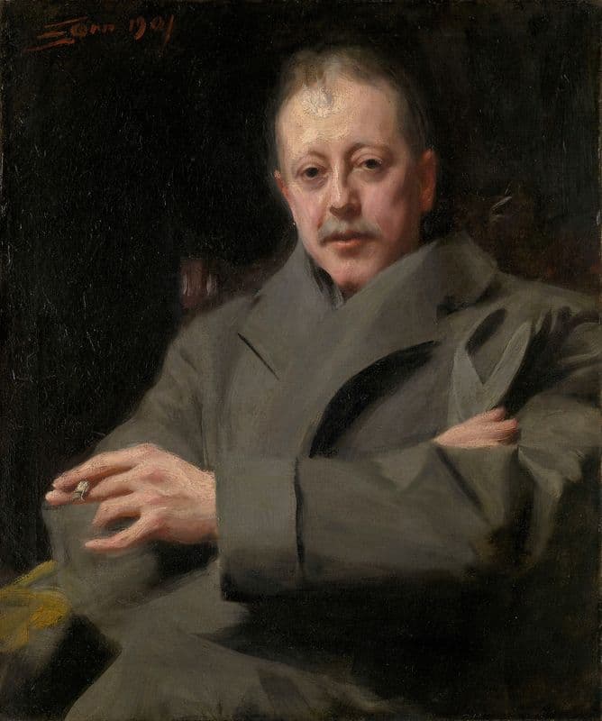Portrait Study of a Man as a canvas print