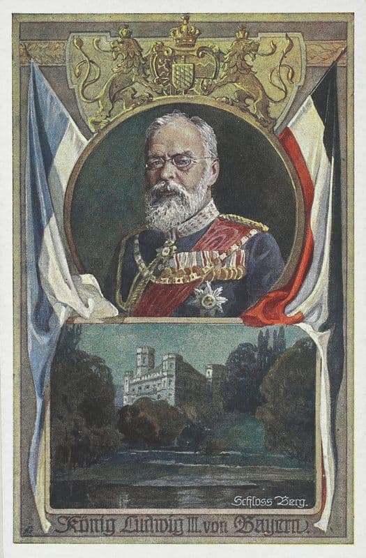 Porträt Königs Ludwig III. von Bayern, Schloss Berg as a canvas print
