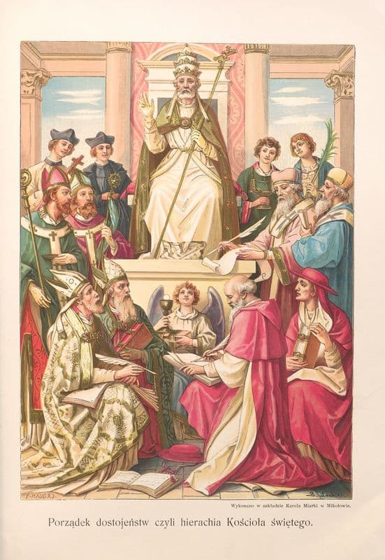 Porządek dostojeństw czyli hierachia Kościoła świętego as a canvas print