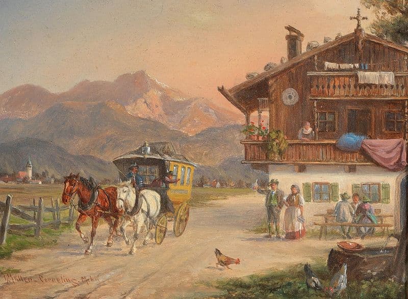 Post Coach as a canvas print
