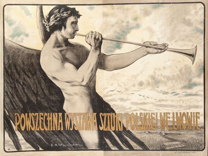 Powszechna Wystawa Sztuki Polskiej we Lwowie as a canvas print
