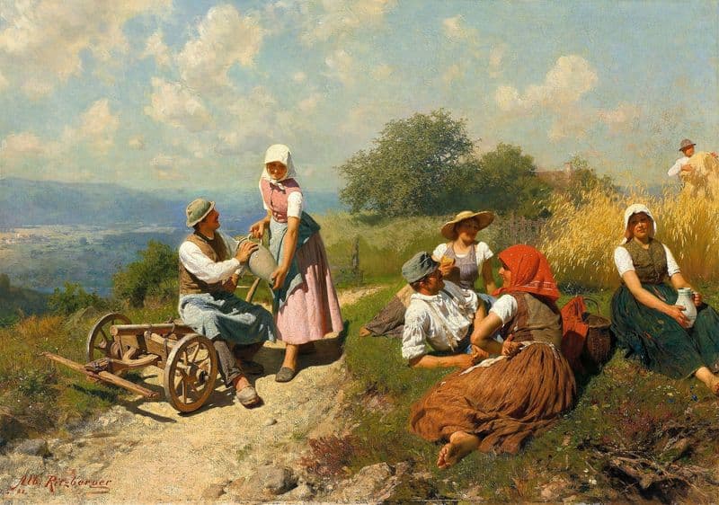 Prachtvolle Sommerlandschaft Im Alpenvorland as a canvas print
