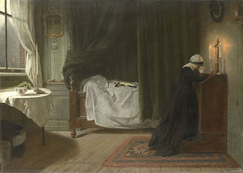 Prayer for the Deceased as a canvas print