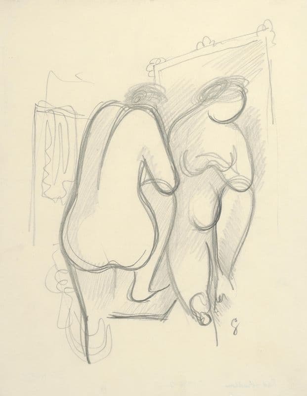 Pred zrkadlom (1936–1937) as a canvas print