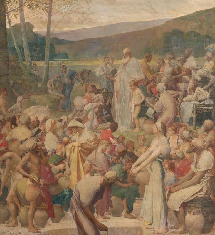 Prédication de saint Denis as a canvas print