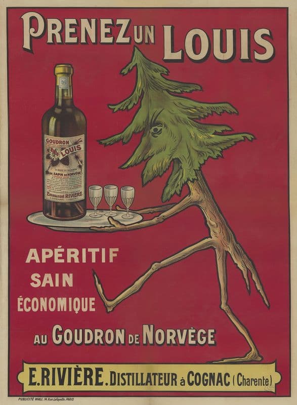 Prenez un Louis. Apéritif sain économique, au goudron de Norvège as a canvas print