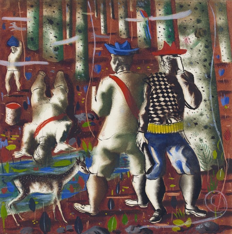 Preparatory drawing for ‘Entry into the forest’ as a canvas print