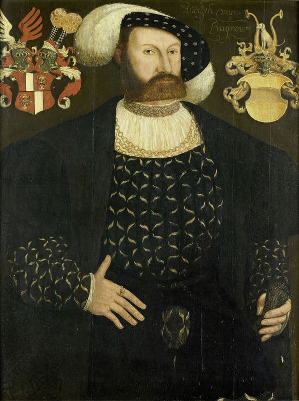 Presumably Posthumous Portrait of Rudolph van Buynou (d 1542), High Bailiff of Stavoren and ‘Grietman’of Gaasterland as a canvas print