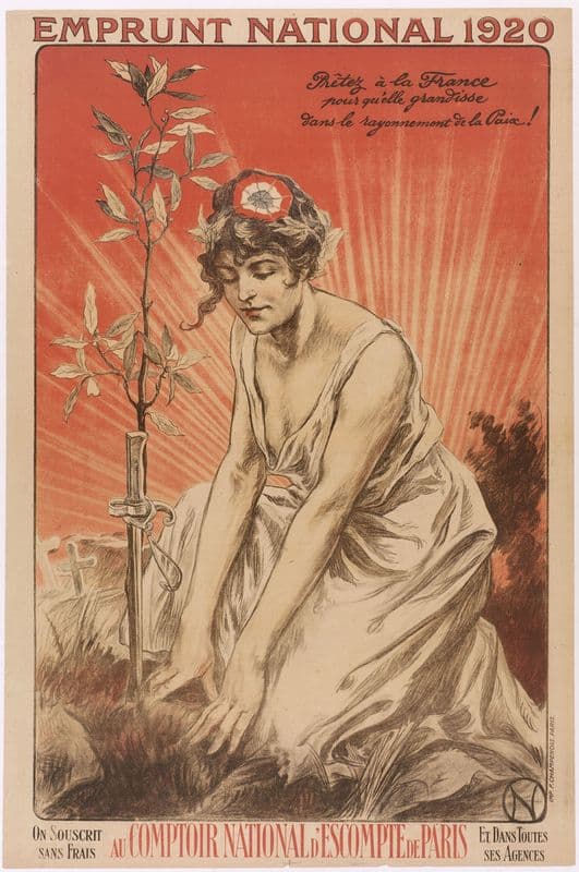Prêtez à la France pour qu’elle grandisse dans le rayonnement de la Paix! as a canvas print
