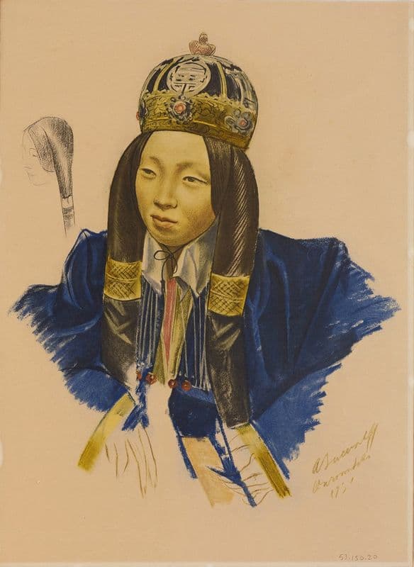 Princesse Nirgidma de Torhout as a canvas print