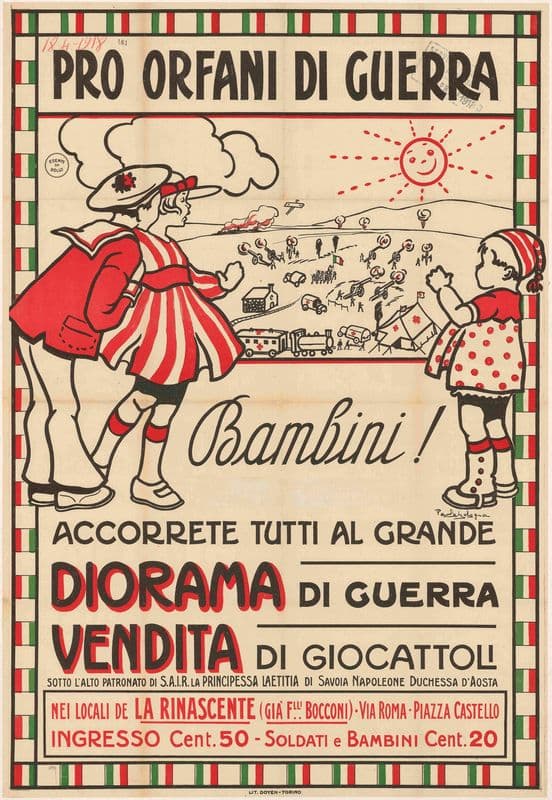 Pro Orfani Di Guerra as a canvas print
