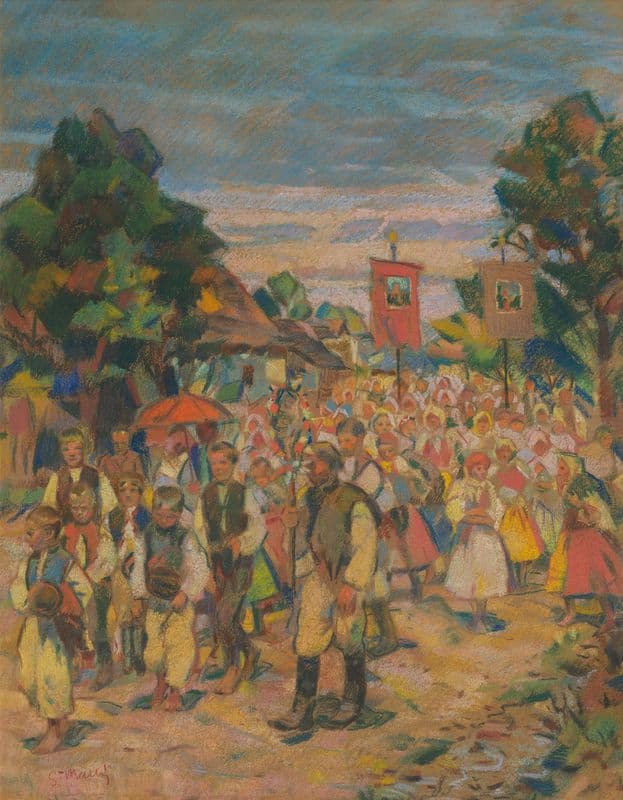 Procession (1920–1925) as a canvas print