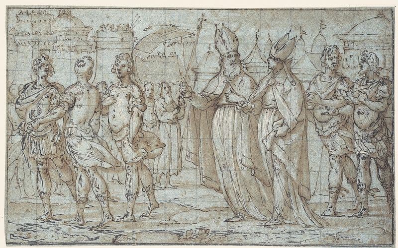 Procession to the Mount of Olives as a canvas print