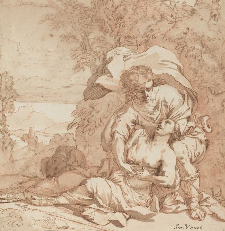 Procris and Cephalus as a canvas print