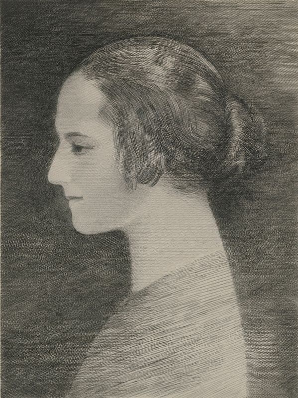 Profile Of Helena Rubinstein as a canvas print