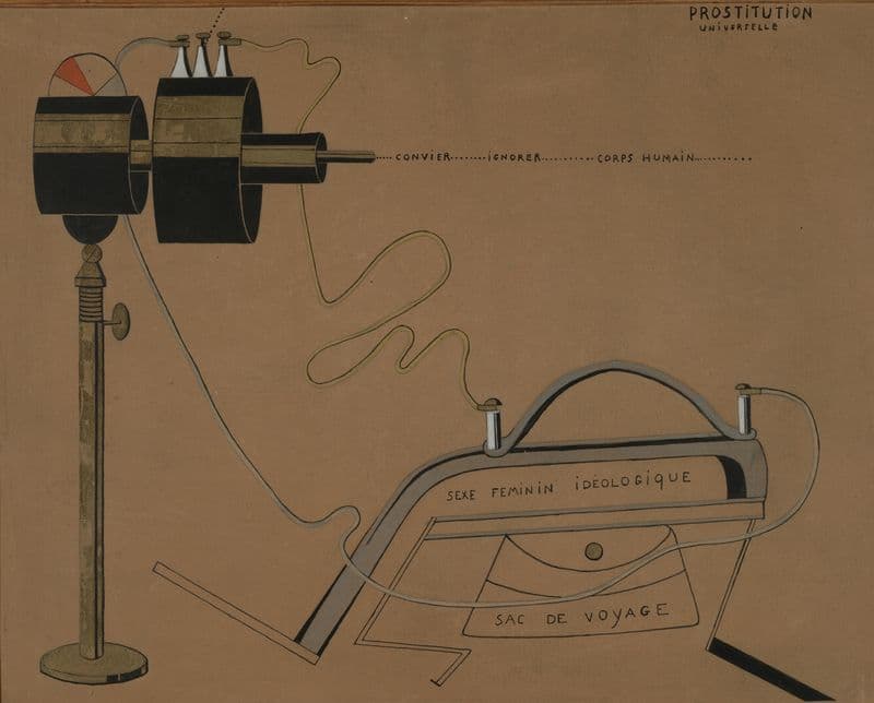 Prostitution universelle (Universal Prostitution) (1916–17) as a canvas print