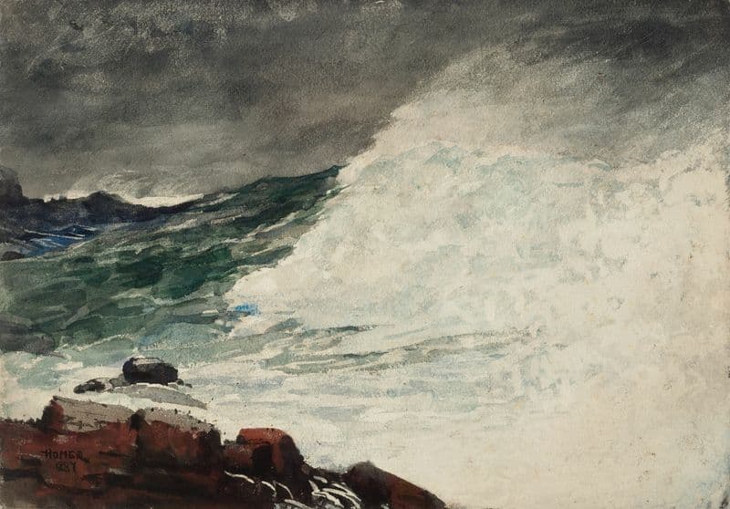 Prout’s Neck, Breaking Wave as a canvas print