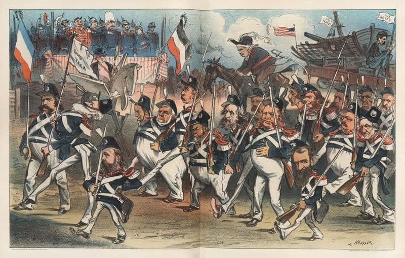 Puck’s own Yorktown celebration as a canvas print