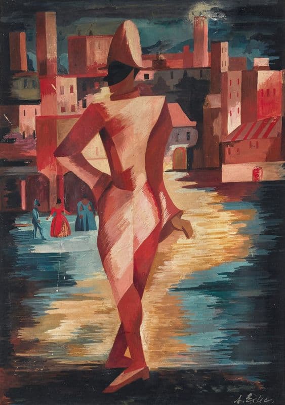 Pulcinella as a canvas print
