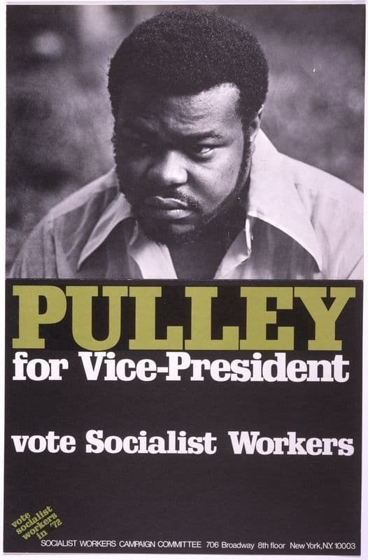 Pulley for Vice-President; vote Socialist Workers as a canvas print
