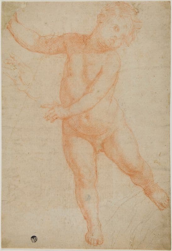 Putto Poised on Right Leg (1575-1600) as a canvas print