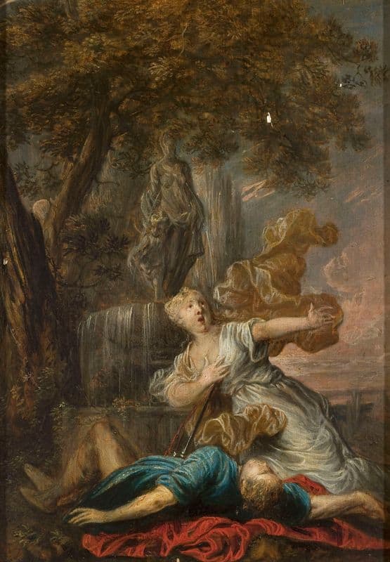 Pyramus and Thisbe as a canvas print