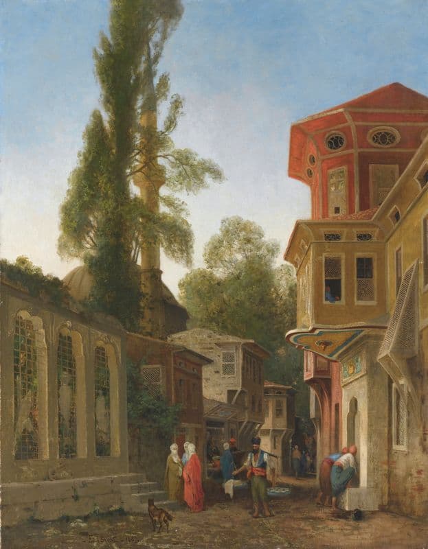 Quartier De Constantinople as a canvas print