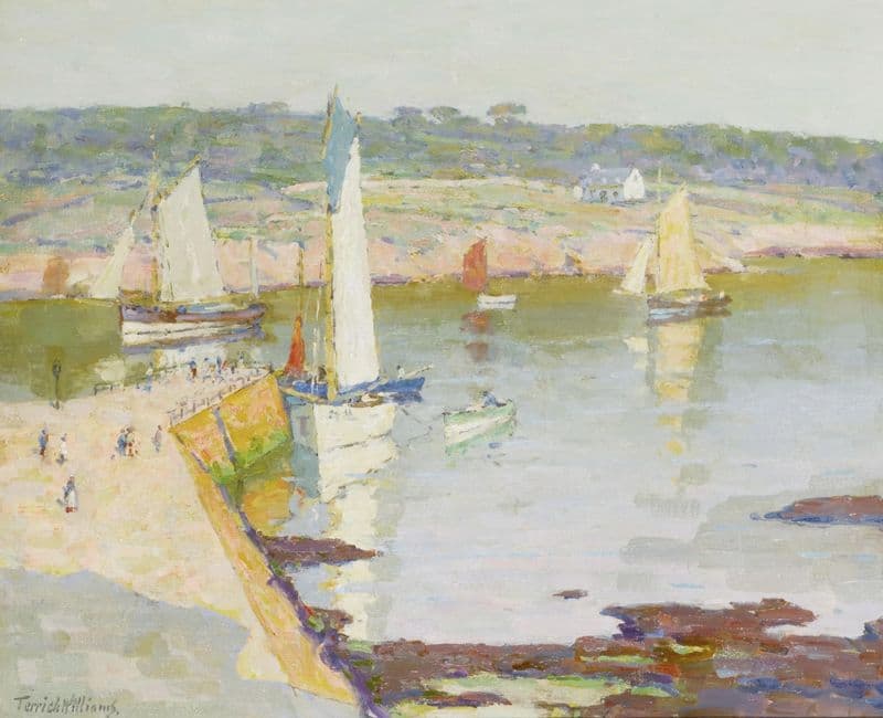 Quayside Concarneau (circa 1929-1930) as a canvas print