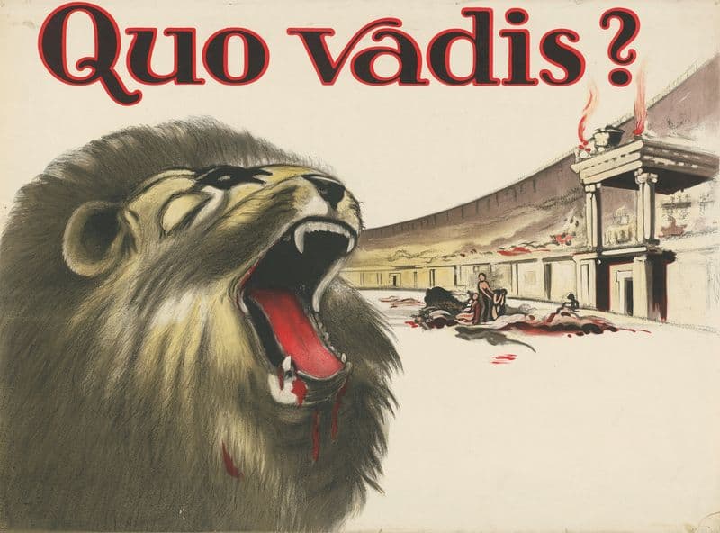 Quo vadis as a canvas print