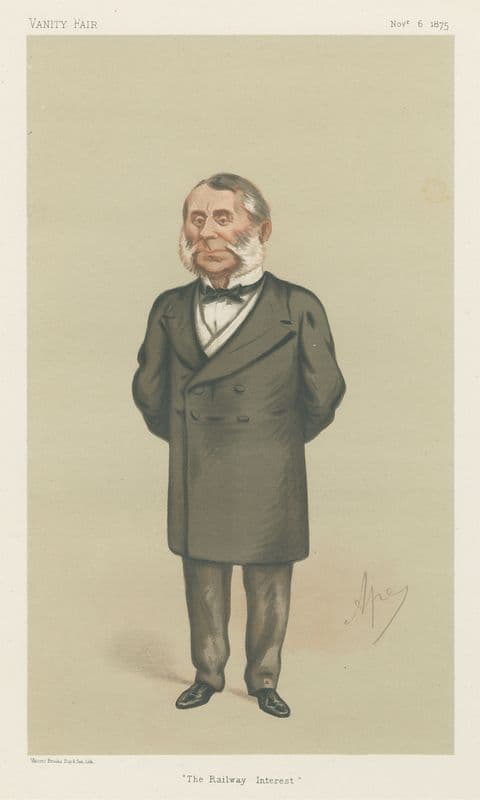 Railway Officials; ‘The Railway Interest’, Sir Edward William Watkin, November 6, 1875 as a canvas print