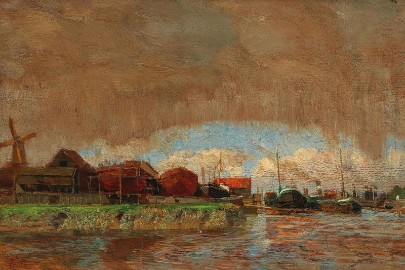 Rain and Sunshine, Dordrecht as a canvas print