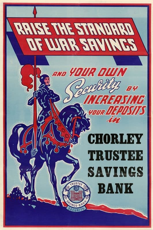 Raise the Standard of War Savings as a canvas print