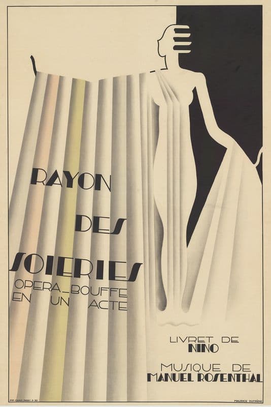 Rayon des soieries. Opéra-bouffe en un acte. Livret de Nino. Musique de Manuel Rosenthal as a canvas print