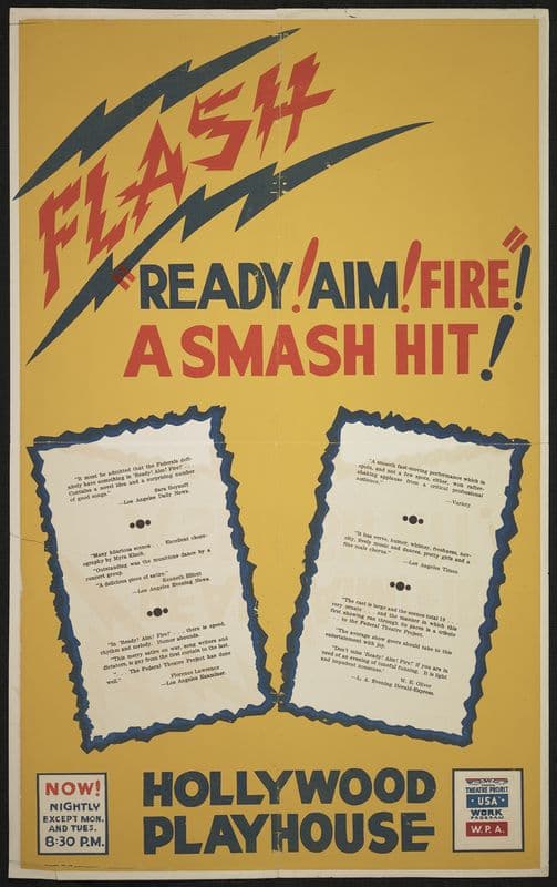 Ready! Aim! Fire! (1934-1943) as a canvas print