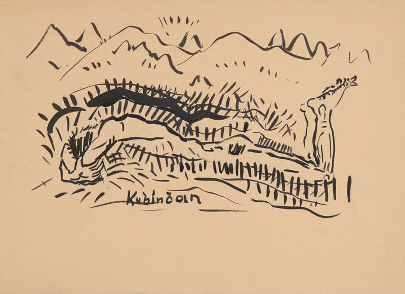 Reclining Male Nude (1943–1944) as a canvas print