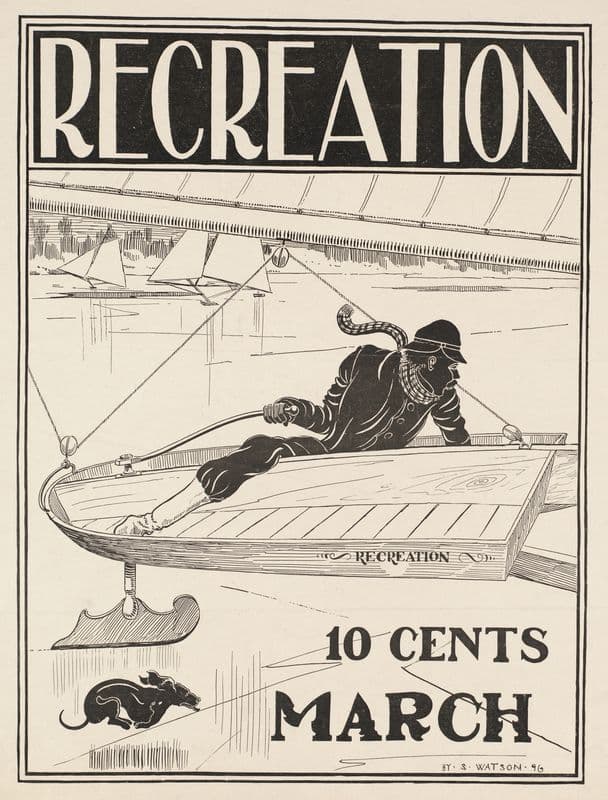 Recreation, 10 cents, March (ca. 1890–1920) as a canvas print