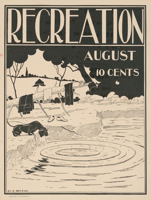 Recreation for August as a canvas print