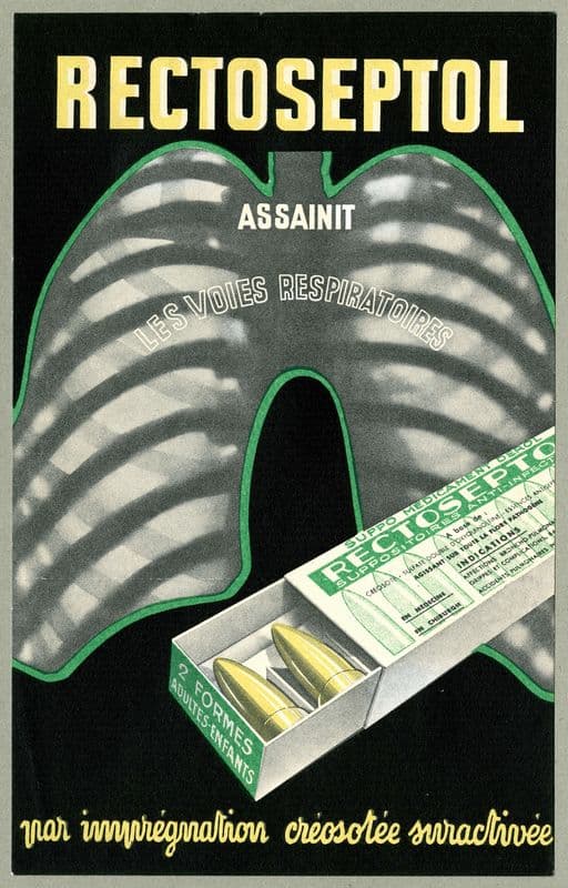 Rectoseptol (1910-1950) as a canvas print