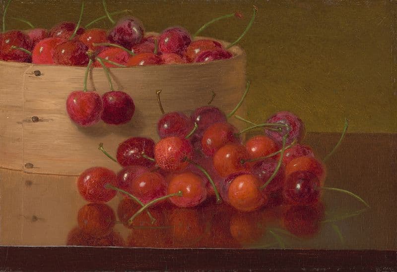 Red Cherries as a canvas print
