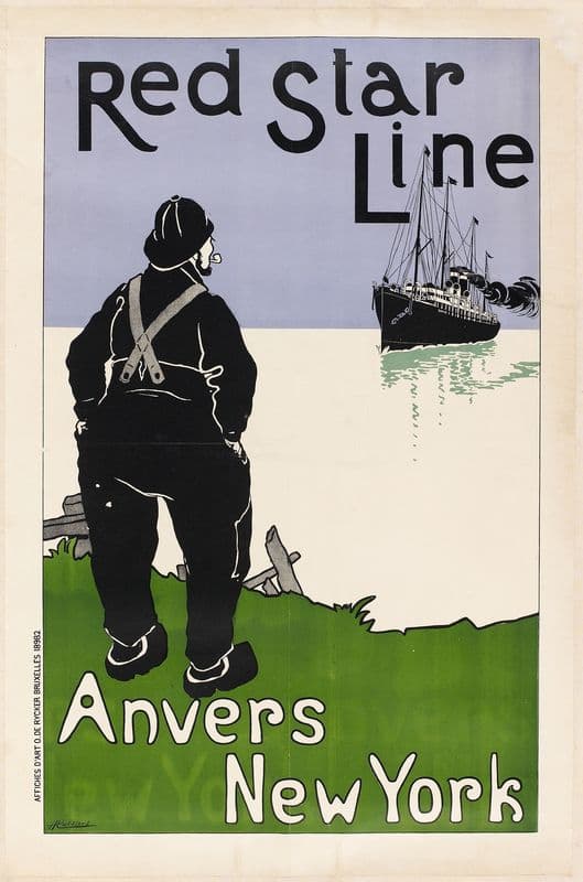 Red Star Line, Anvers-New York as a canvas print