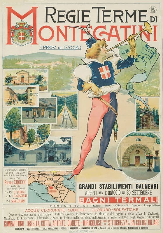 Regie Terme Di Montecatini as a canvas print