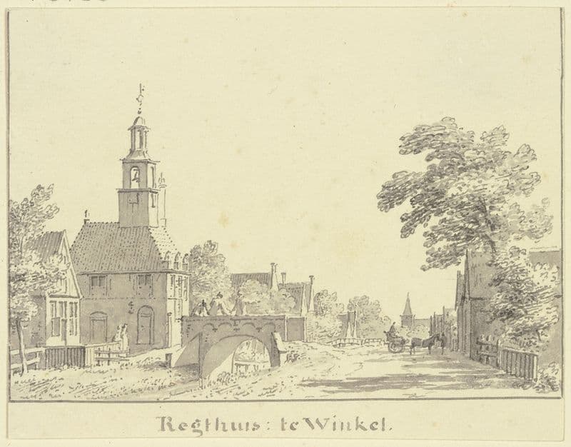 Regthuis te Winkel as a canvas print