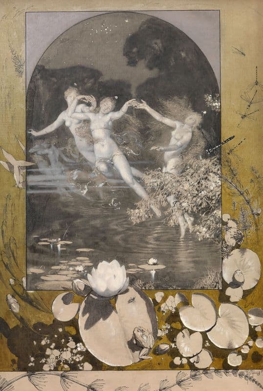 Reigen – Tanz, Musik, Liebe (around 1895) as a canvas print
