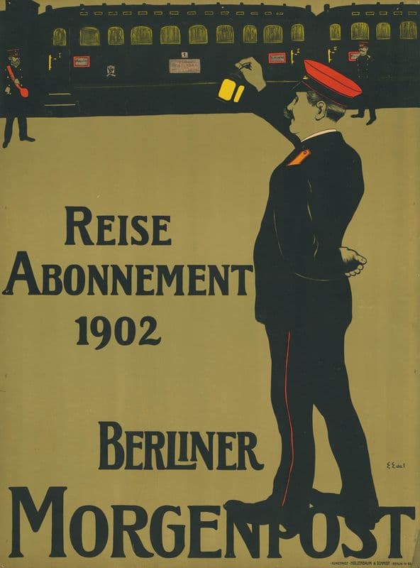 Reise-Abonnement 1902. Berliner Morgenpost as a canvas print