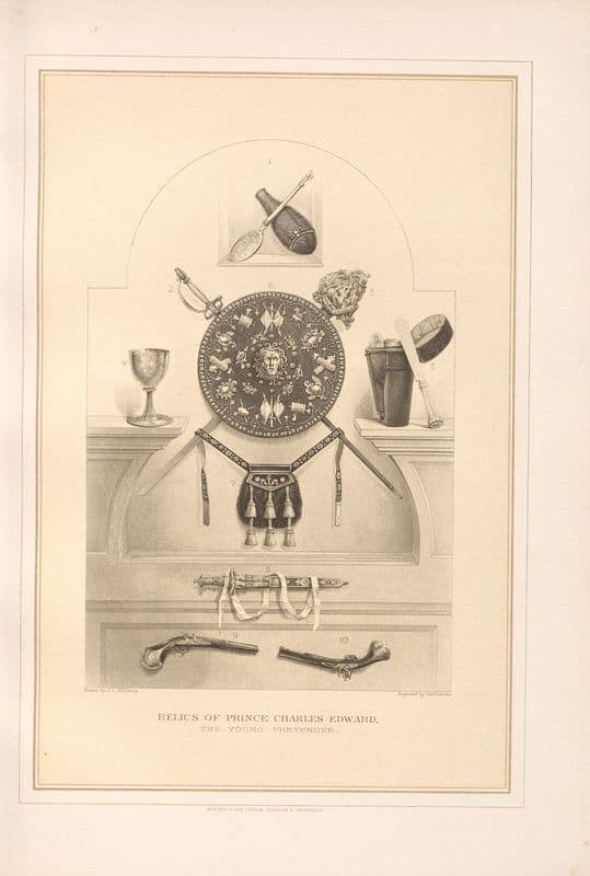 Relics of Prince Charles Edward (19th century) as a canvas print