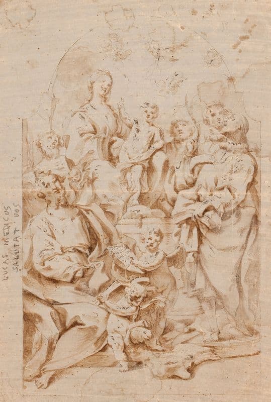 Religious Scene as a canvas print