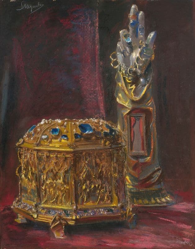 Reliquaries of St. Stanislaus as a canvas print