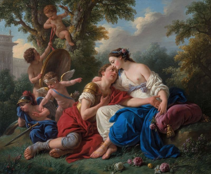 Renaud et Armide as a canvas print